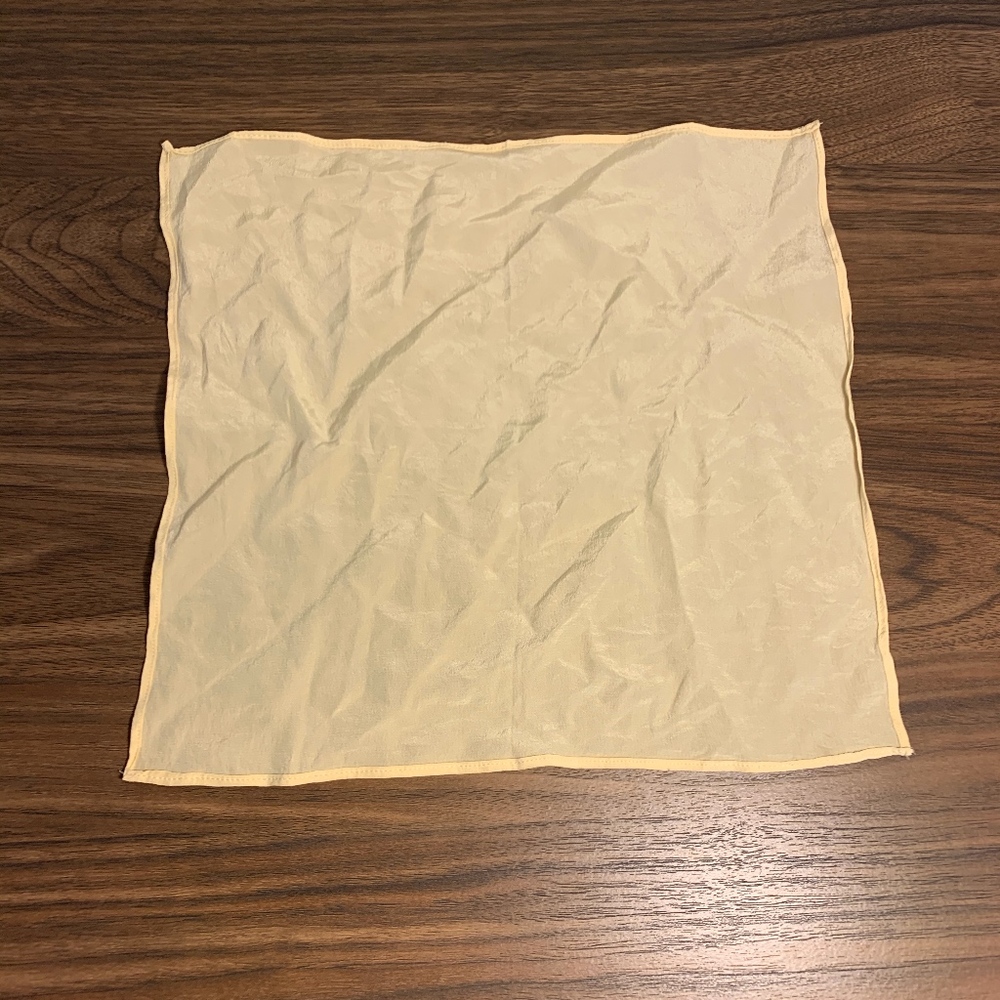 Yellow Silk Pocket Square